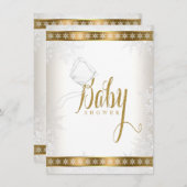 Winter Wonderland Baby Dusche Einladung (Vorne/Hinten)