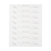 Winter Wonderland Baby Dusche Rücksendeadresse (Bogen)