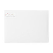 Winter Wonderland Baby Dusche Rücksendeadresse (Vorderseite)