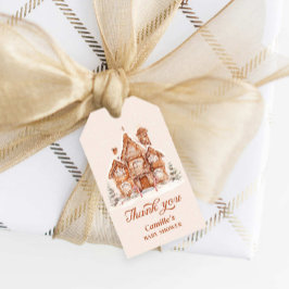 Winter Wonderland Baby Dusche Vielen Dank Tag Geschenkanhänger