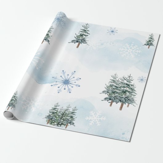 Winter Wonderland Baby Dusche Wrapping Paper Geschenkpapier (Ungerollt)