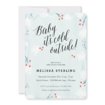 Winter Wonderland Baby Es ist kalte Außendusche