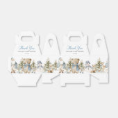 Winter Wonderland Baby Shower Geschenkschachtel (Ungefaltet)