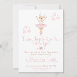 Winter Wonderland Baby Shower Invitation Einladung