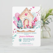 Winter Wonderland Baby Shower Invitation Einladung (Stehend Vorderseite)