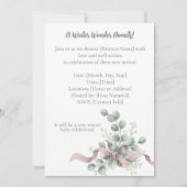 Winter Wonderland Baby Shower Invitation Einladung (Vorderseite)