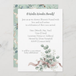 Winter Wonderland Baby Shower Invitation Einladung