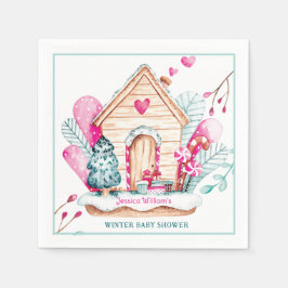 Winter Wonderland Baby Shower Serviette