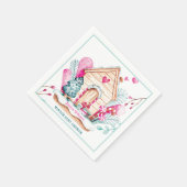 Winter Wonderland Baby Shower Serviette (Ecke)