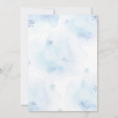 Winter Wonderland Babydusche Einladung (Rückseite)