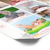 Winter Wonderland Baby's 1. Jahr Foto Collage (Ecke)