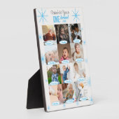 Winter Wonderland Baby's 1. Jahr Foto Collage Fotoplatte (Seite)