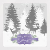 Winter Wonderland Backlabel - Lila Etiketten (Design 2)
