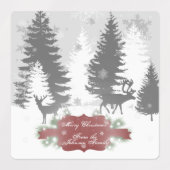 Winter Wonderland Backlabel - Rot Etiketten (Design 1)