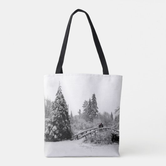 Winter Wonderland Bags Holiday Snow Tragetaschen Tasche (Rückseite)