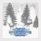 Winter Wonderland Baking Label - Blau Etiketten (Design 2)