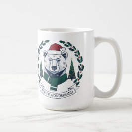 Winter Wonderland Bär – Süße Weihnachtsmannmütze W Kaffeetasse