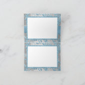 Winter Wonderland Bat Mitzvah Dankeschön Karte (Innenseite)