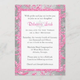 Winter Wonderland Bat Mitzvah Einladung 2