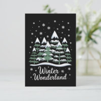 Winter Wonderland Bäume Weihnachten Familie Crew