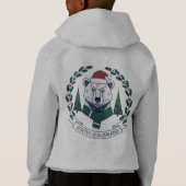 Winter Wonderland Bear – Cute Santa Hat Christmas  Hoodie (Rückseite)