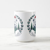 Winter Wonderland Bear – Cute Santa Hat Christmas Kaffeetasse (Mittel)