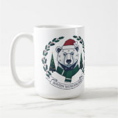 Winter Wonderland Bear – Cute Santa Hat Christmas  Kaffeetasse (Links)