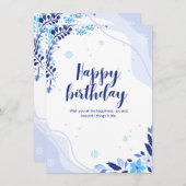 "Winter Wonderland Birthday" (Vorne/Hinten)