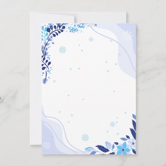 "Winter Wonderland Birthday" (Rückseite)