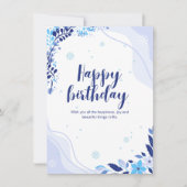 "Winter Wonderland Birthday" (Vorderseite)
