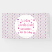 Winter Wonderland Birthday Banner (Horizontal)