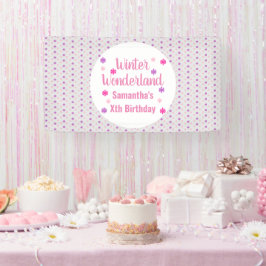 Winter Wonderland Birthday Banner