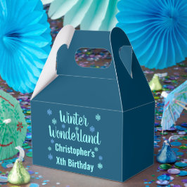 Winter Wonderland Birthday Geschenkschachtel