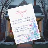 Winter Wonderland Birthday Invitation, Snowman  Einladung