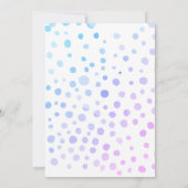 Winter Wonderland Birthday Party Einladung (Rückseite)