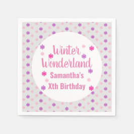 Winter Wonderland Birthday Serviette