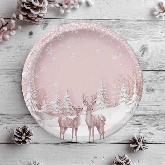 Winter Wonderland Birthday Teller | Rosa und Hirsc