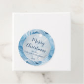 Winter Wonderland Blau frostiges Muster Geschenkanhänger (Beispiel)