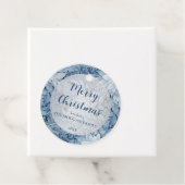 Winter Wonderland Blau frostiges Muster Geschenkanhänger (Beispiel)