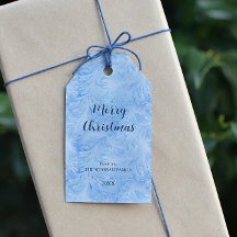 Winter Wonderland Blau frostiges Muster