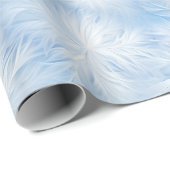 Winter Wonderland Blau frostiges Muster Geschenkpapier (Rolleneckpunkt)