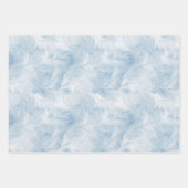 Winter Wonderland Blau frostiges Muster Geschenkpapier Set (Vorderseite)