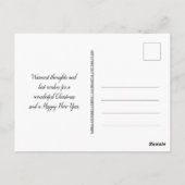 Winter Wonderland Blue Christmas Baubles Postkarte (Rückseite)