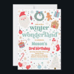 Winter Wonderland Blue Christmas Geburtstagsparty Einladung<br><div class="desc">Winter Wonderland Blue Christmas Geburtstagsparty Einladung</div>