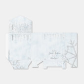 Winter Wonderland Blue Silver Snow Ice Sweet 16 Geschenkschachtel (Ungefaltet)