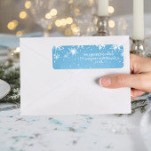 Winter Wonderland Blue Snowflake