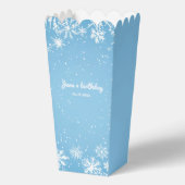 Winter Wonderland Blue Snowflake Geschenkschachtel (Vorderseite)