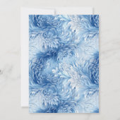 Winter Wonderland Blue Snowflakes Hochzeit Save The Date (Rückseite)