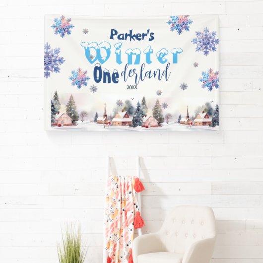 Winter Wonderland Blue Wondercolor Banner (InSitu)