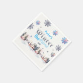 Winter Wonderland Blue Wondercolor Serviette (Ecke)